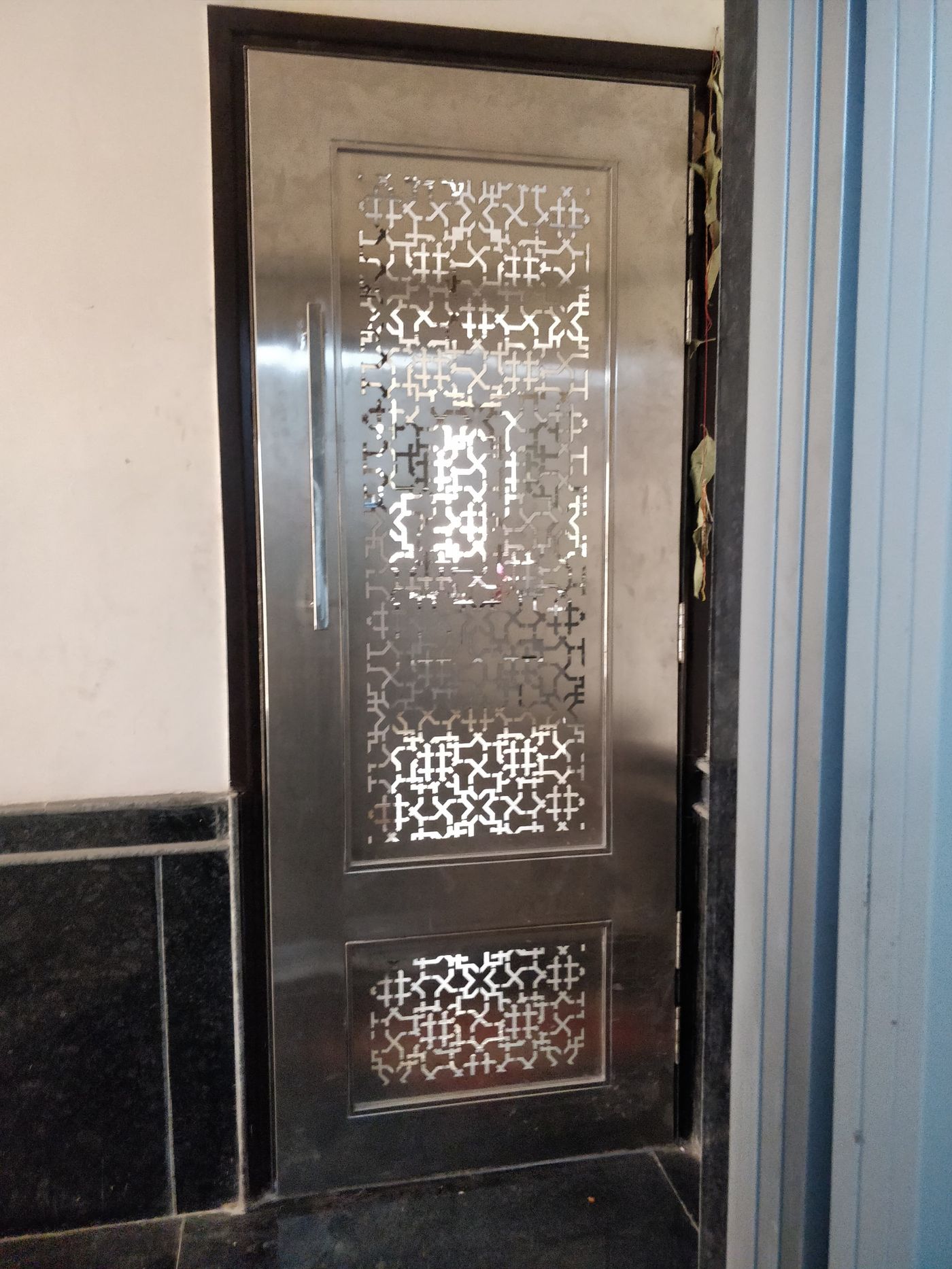 CNC Jaali Door — Laser-Cut Pattern